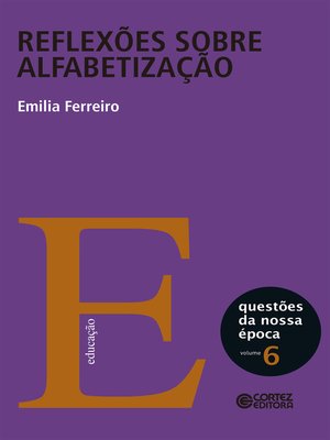cover image of Reflexões sobre alfabetização